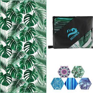 Sand palm~palm beach towel size: 73" x 32"